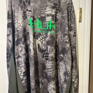 Huk Gray Camo Performance Shirt